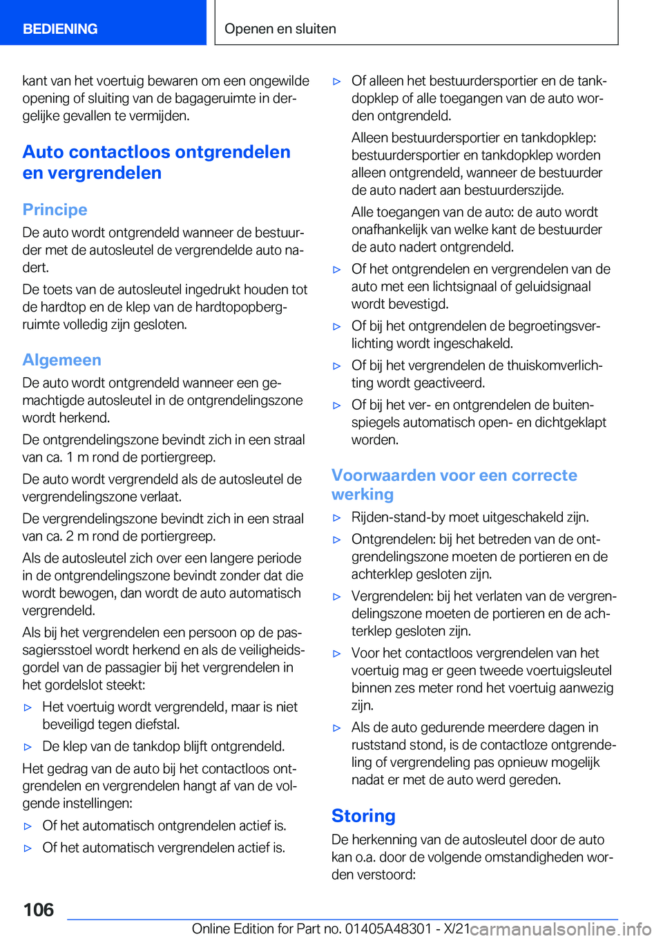 BMW X3 2022  Instructieboekjes (in Dutch) �k�a�n�t��v�a�n��h�e�t��v�o�e�r�t�u�i�g��b�e�w�a�r�e�n��o�m��e�e�n��o�n�g�e�w�i�l�d�e
�o�p�e�n�i�n�g��o�f��s�l�u�i�t�i�n�g��v�a�n��d�e��b�a�g�a�g�e�r�u�i�m�t�e��i�n��d�e�rj
�g�e�l�i�j�k