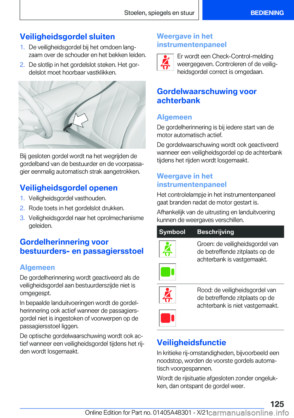 BMW X3 2022  Instructieboekjes (in Dutch) �V�e�i�l�i�g�h�e�i�d�s�g�o�r�d�e�l��s�l�u�i�t�e�n�1�.�D�e��v�e�i�l�i�g�h�e�i�d�s�g�o�r�d�e�l��b�i�j��h�e�t��o�m�d�o�e�n��l�a�n�gj
�z�a�a�m��o�v�e�r��d�e��s�c�h�o�u�d�e�r��e�n��h�e�t��b�e�