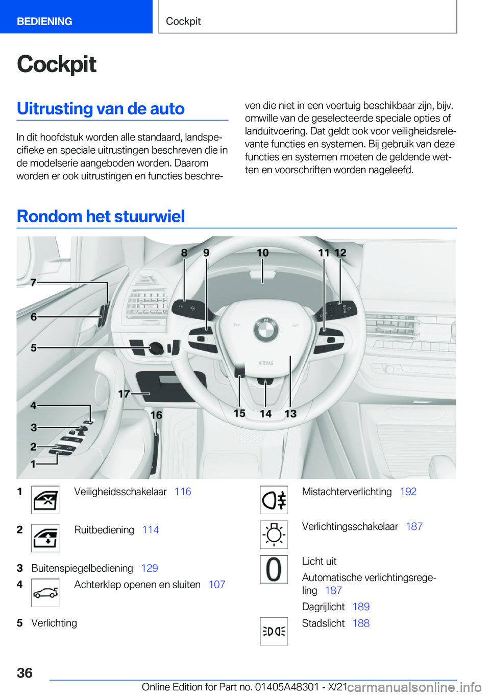 BMW X3 2022  Instructieboekjes (in Dutch) �C�o�c�k�p�i�t�U�i�t�r�u�s�t�i�n�g��v�a�n��d�e��a�u�t�o
�I�n��d�i�t��h�o�o�f�d�s�t�u�k��w�o�r�d�e�n��a�l�l�e��s�t�a�n�d�a�a�r�d�,��l�a�n�d�s�p�ej�c�i�f�i�e�k�e��e�n��s�p�e�c�i�a�l�e��u�i�