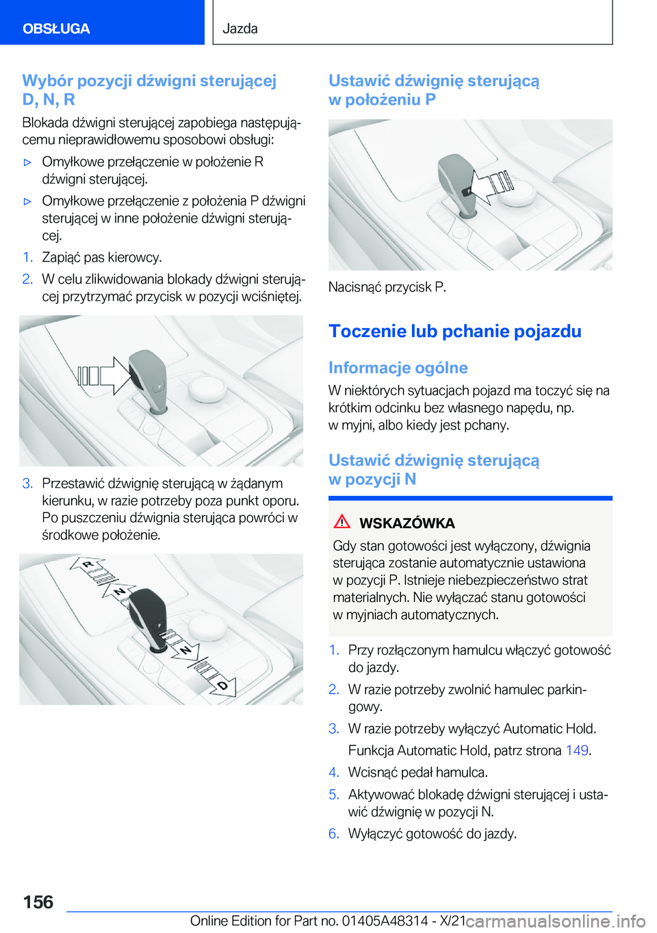BMW X3 2022  Instrukcja obsługi (in Polish) �W�y�b�