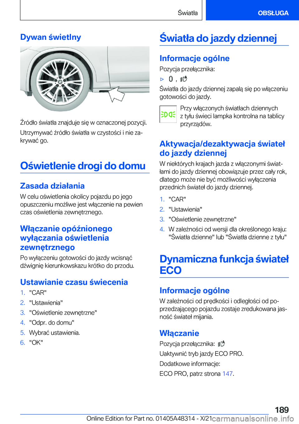 BMW X3 2022  Instrukcja obsługi (in Polish) �D�y�w�a�n��w�i�e�t�l�n�y
6�r�