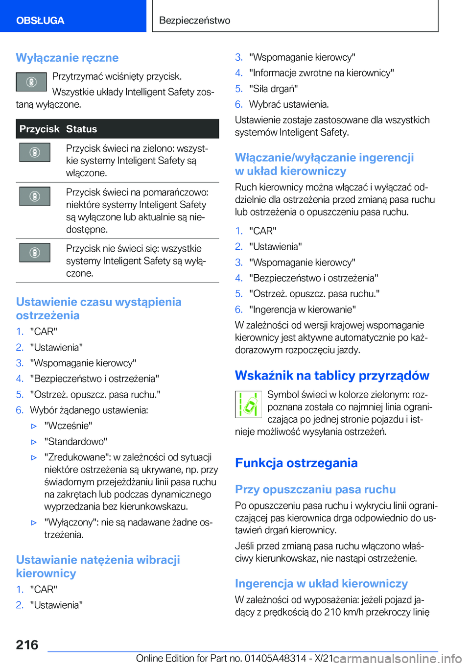 BMW X3 2022  Instrukcja obsługi (in Polish) �W�y�ł�ą�c�z�a�n�i�e��r�