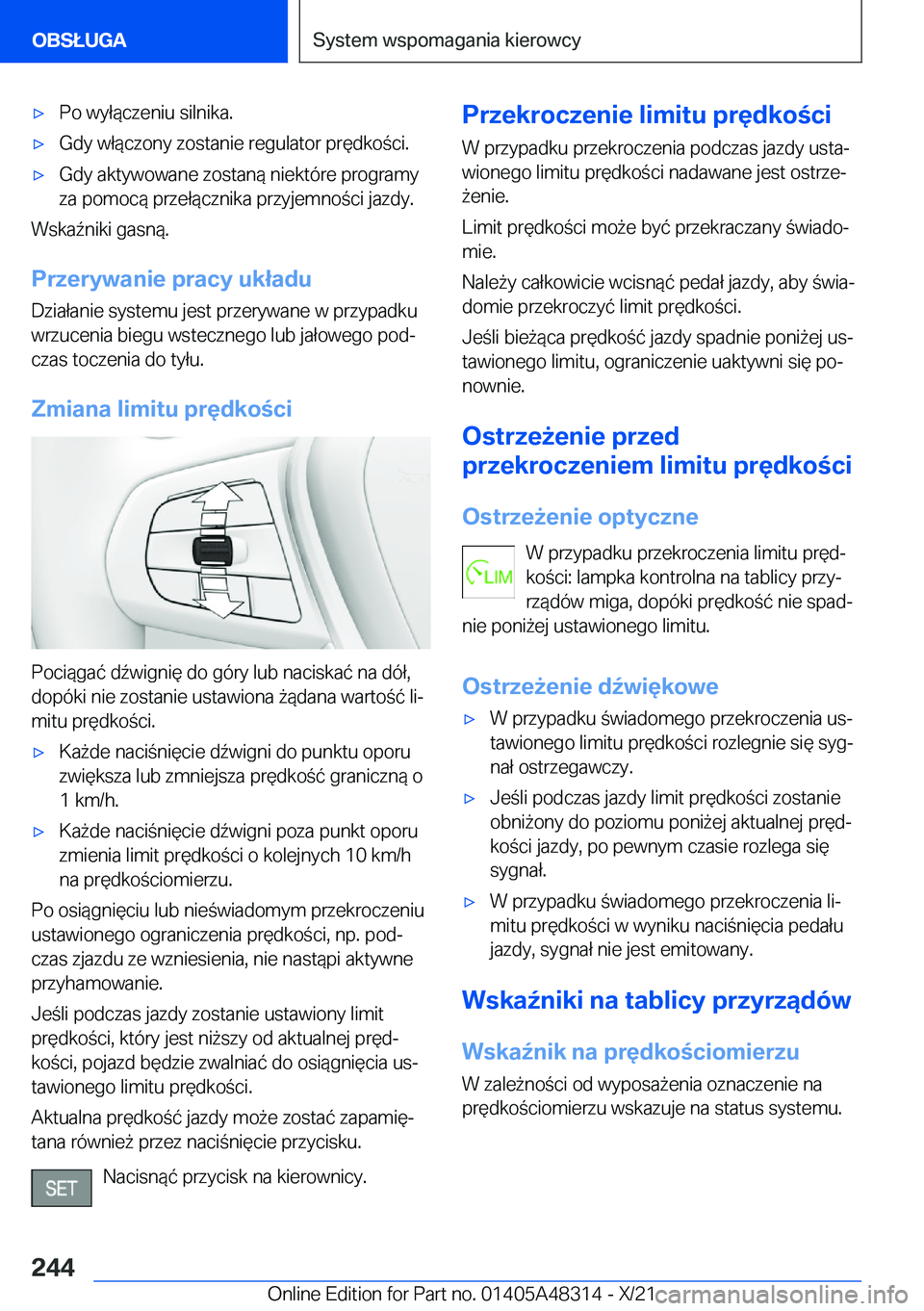 BMW X3 2022  Instrukcja obsługi (in Polish) 'x�P�o��w�y�ł�