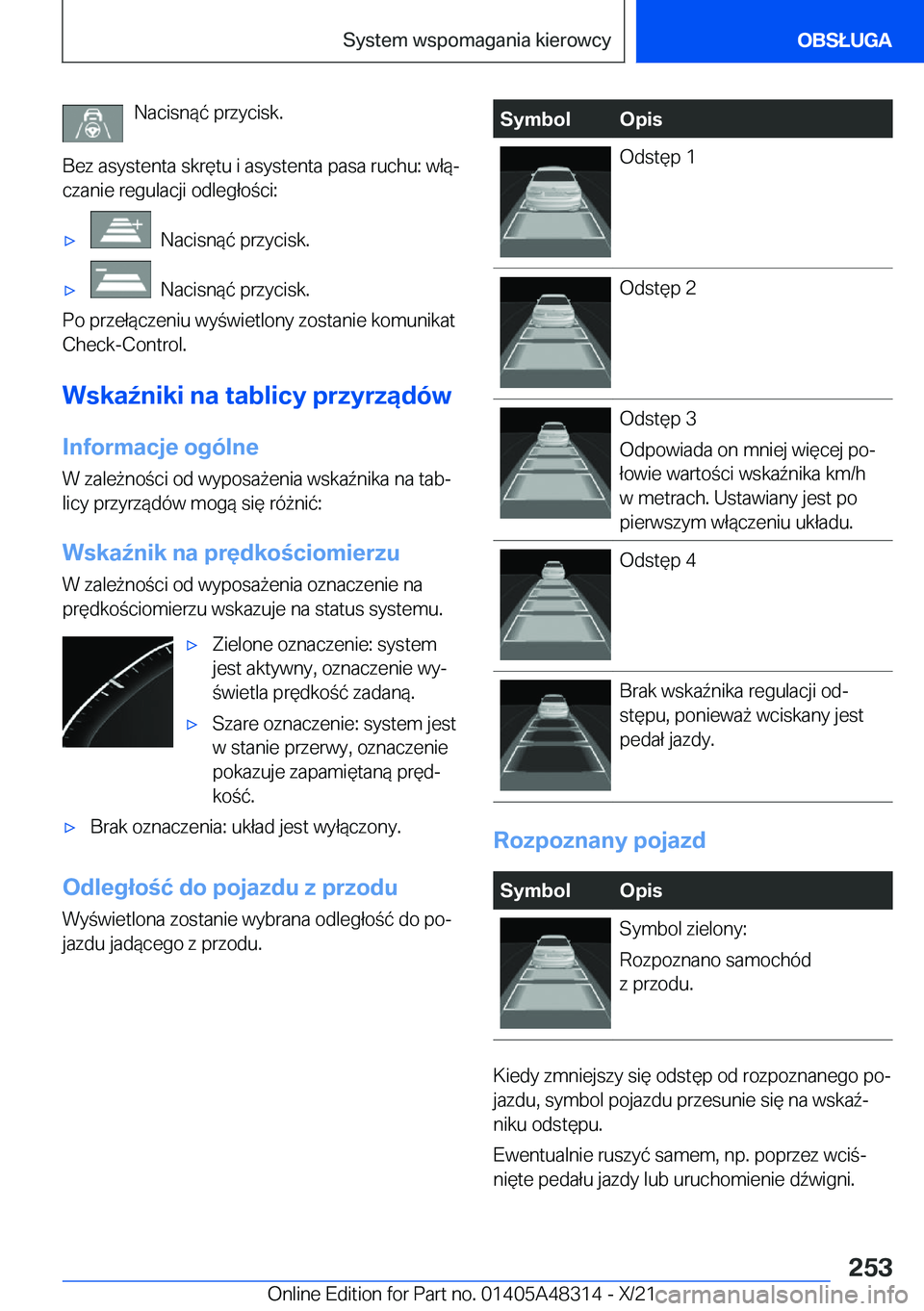 BMW X3 2022  Instrukcja obsługi (in Polish) �N�a�c�i�s�n�