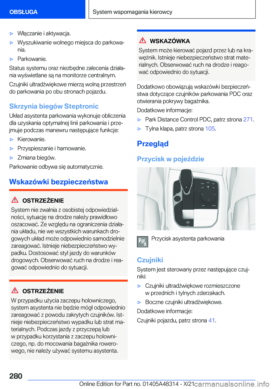 BMW X3 2022  Instrukcja obsługi (in Polish) 'x�W�ł�