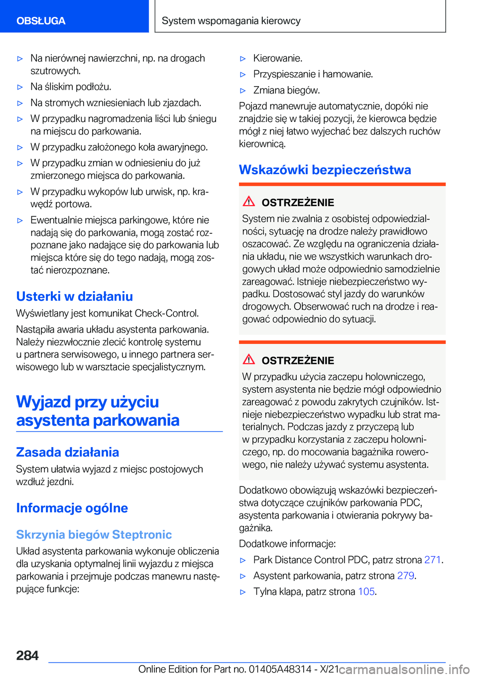 BMW X3 2022  Instrukcja obsługi (in Polish) 'x�N�a��n�i�e�r�