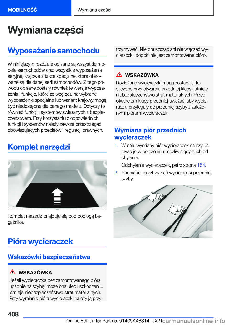 BMW X3 2022  Instrukcja obsługi (in Polish) �W�y�m�i�a�n�a��c�z�