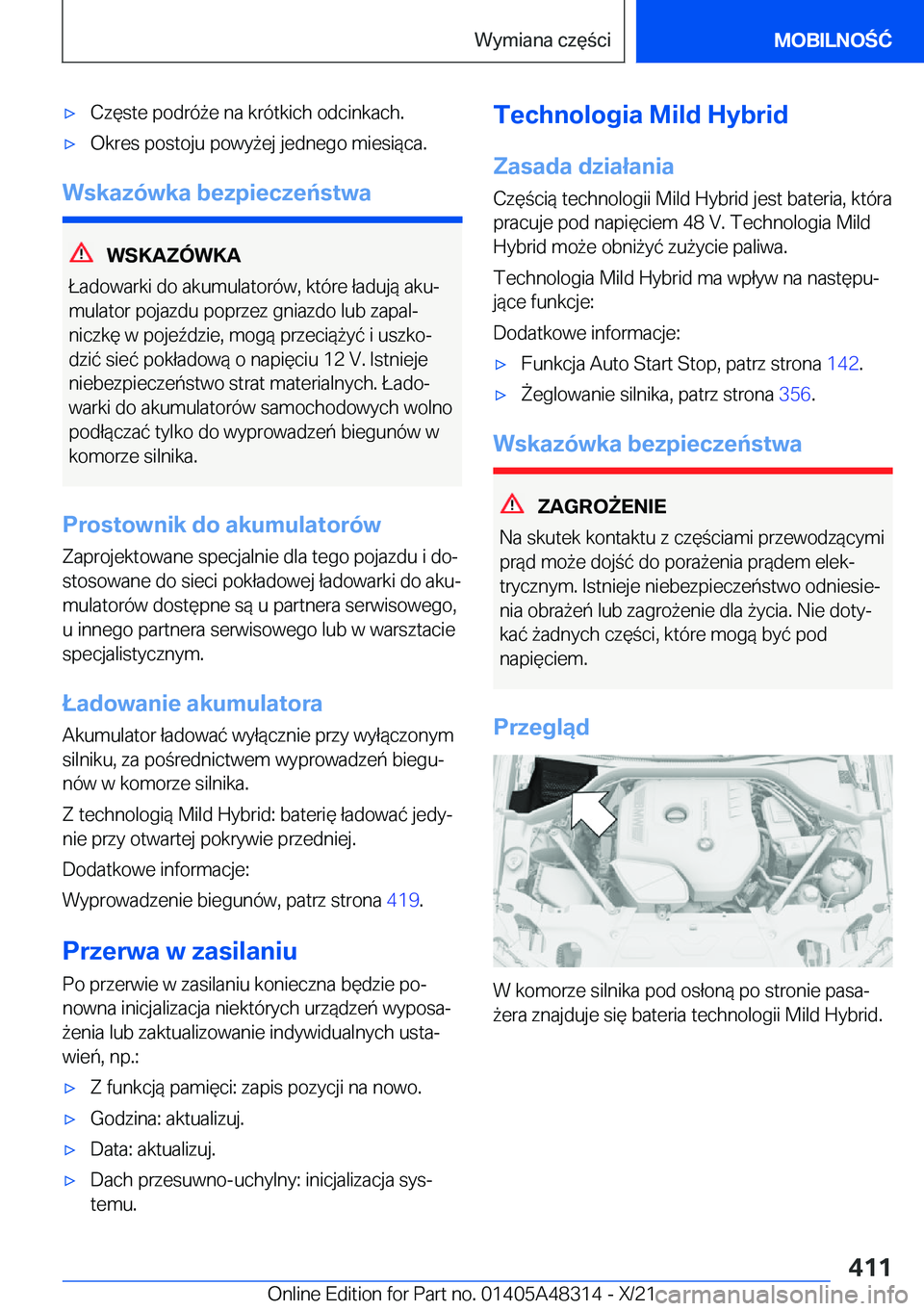BMW X3 2022  Instrukcja obsługi (in Polish) 'x�C�z�