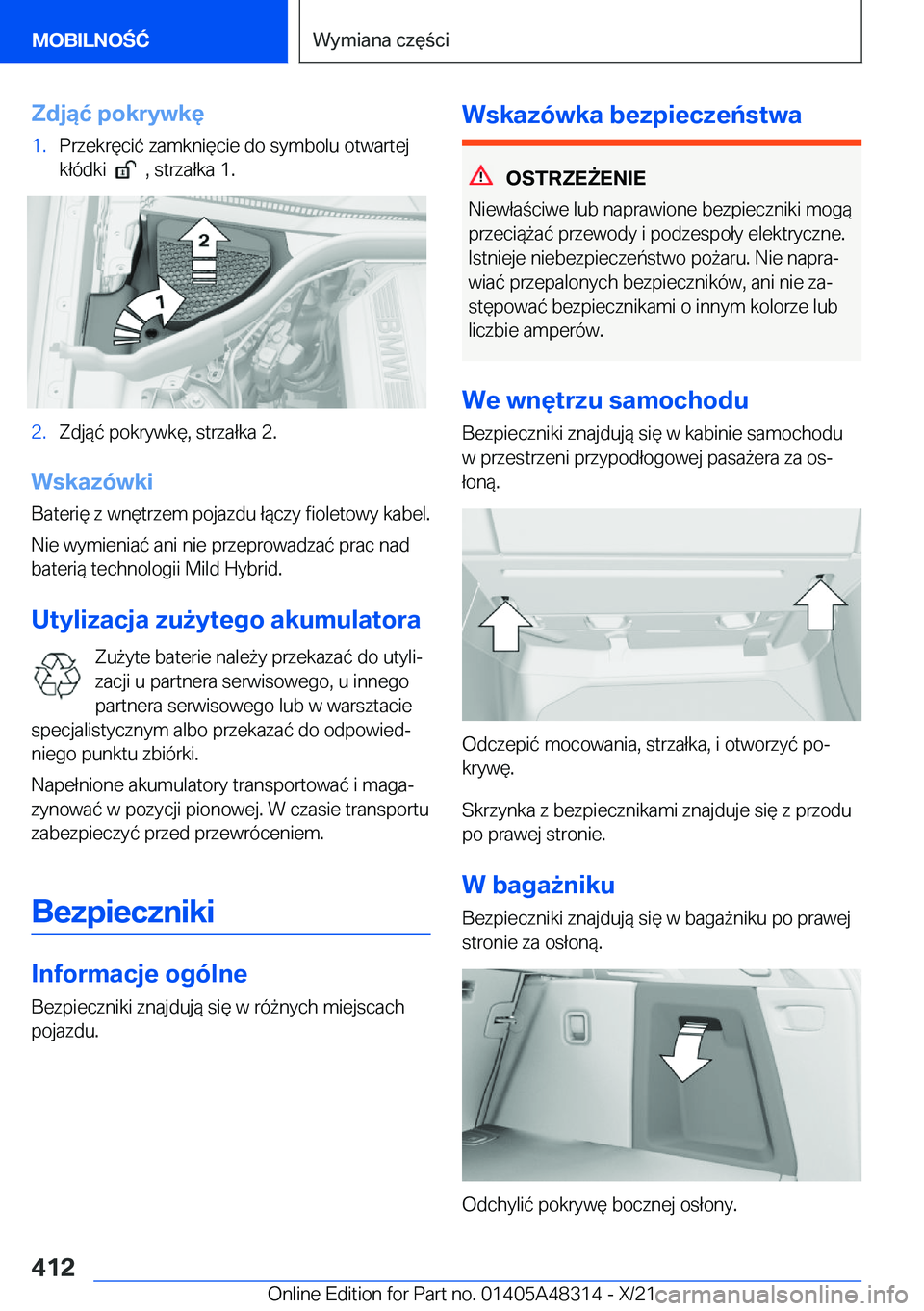 BMW X3 2022  Instrukcja obsługi (in Polish) �Z�d�j�ą�ć��p�o�k�r�y�w�k�