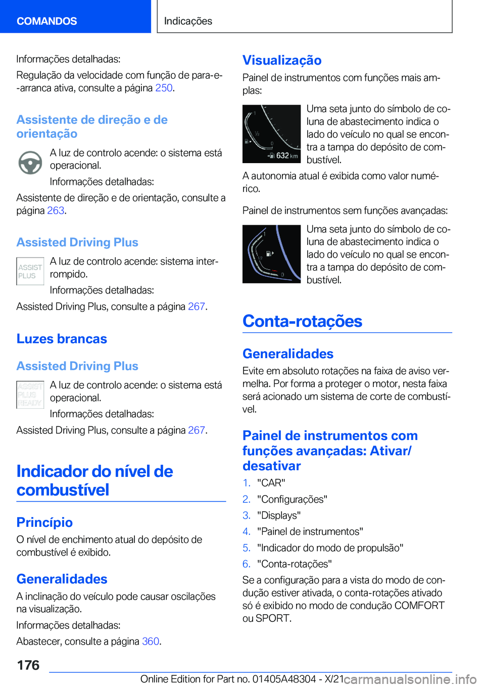 BMW X3 2022  Manual do condutor (in Portuguese) �I�n�f�o�r�m�a�