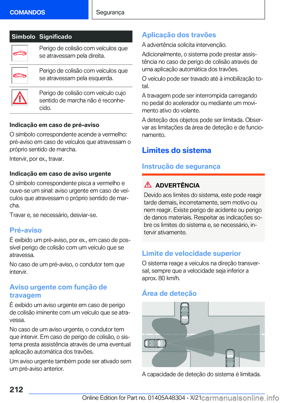 BMW X3 2022  Manual do condutor (in Portuguese) �S�