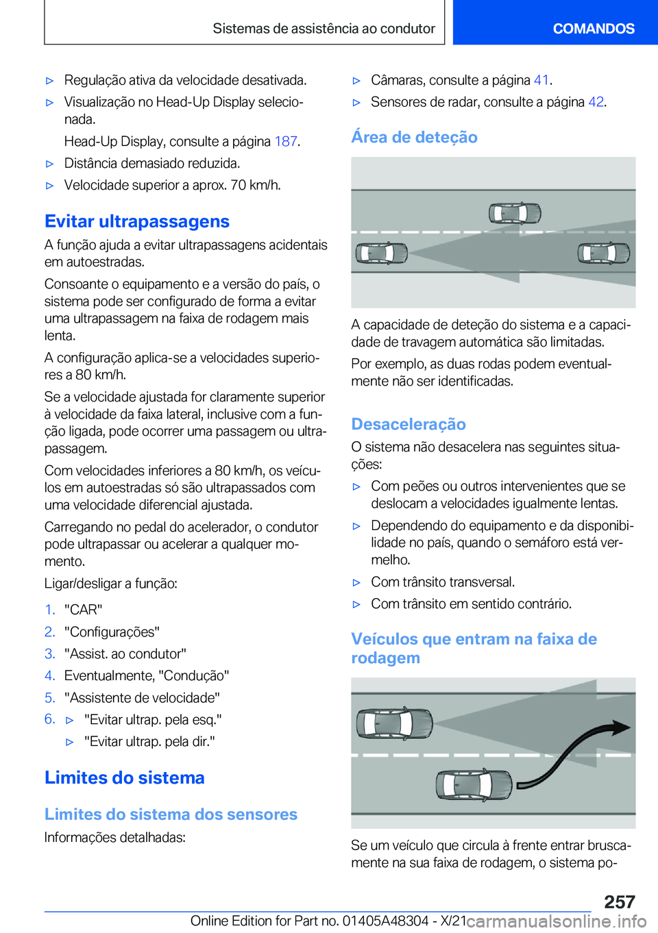 BMW X3 2022  Manual do condutor (in Portuguese) x�R�e�g�u�l�a�
