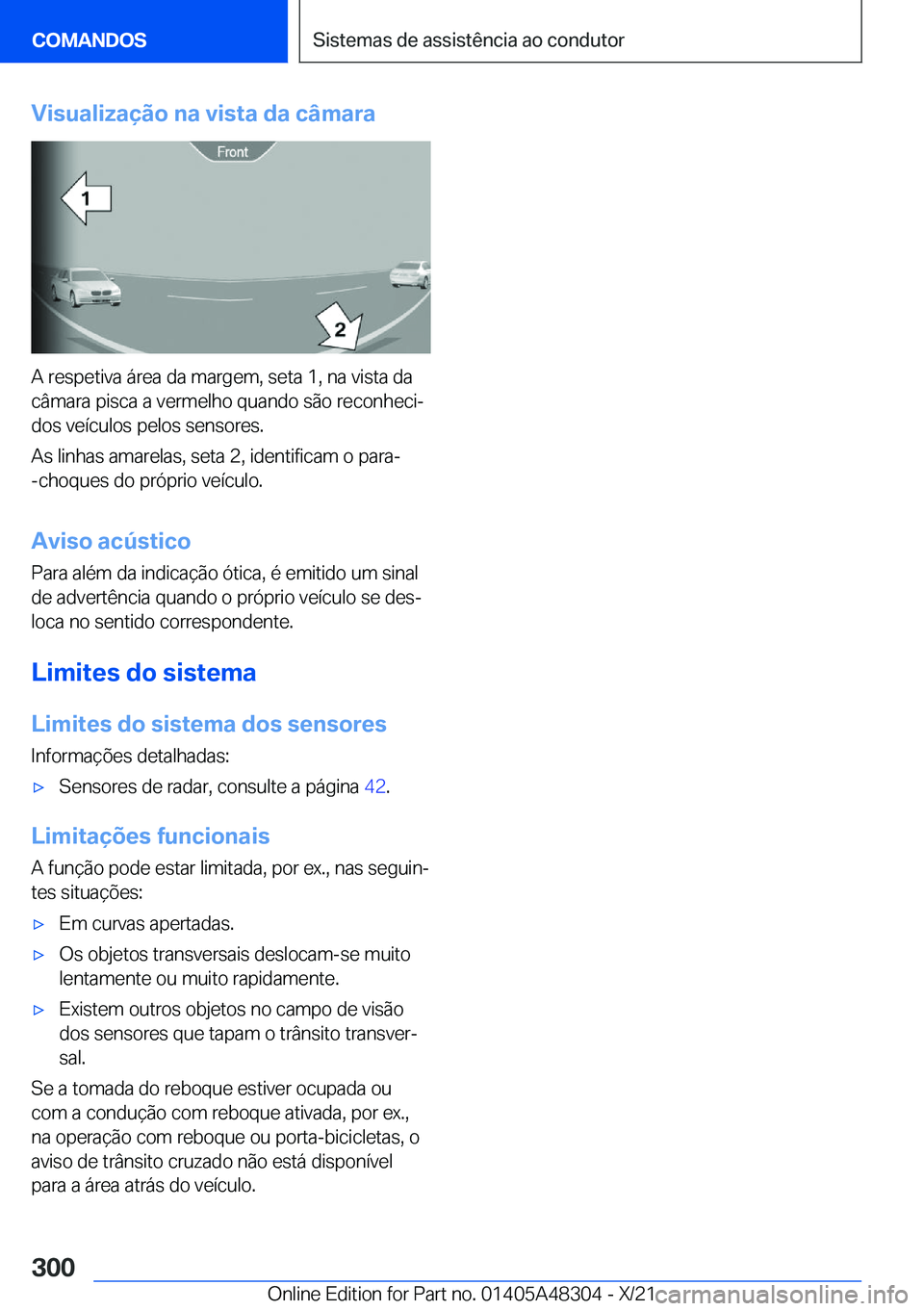 BMW X3 2022  Manual do condutor (in Portuguese) �V�i�s�u�a�l�i�z�a�