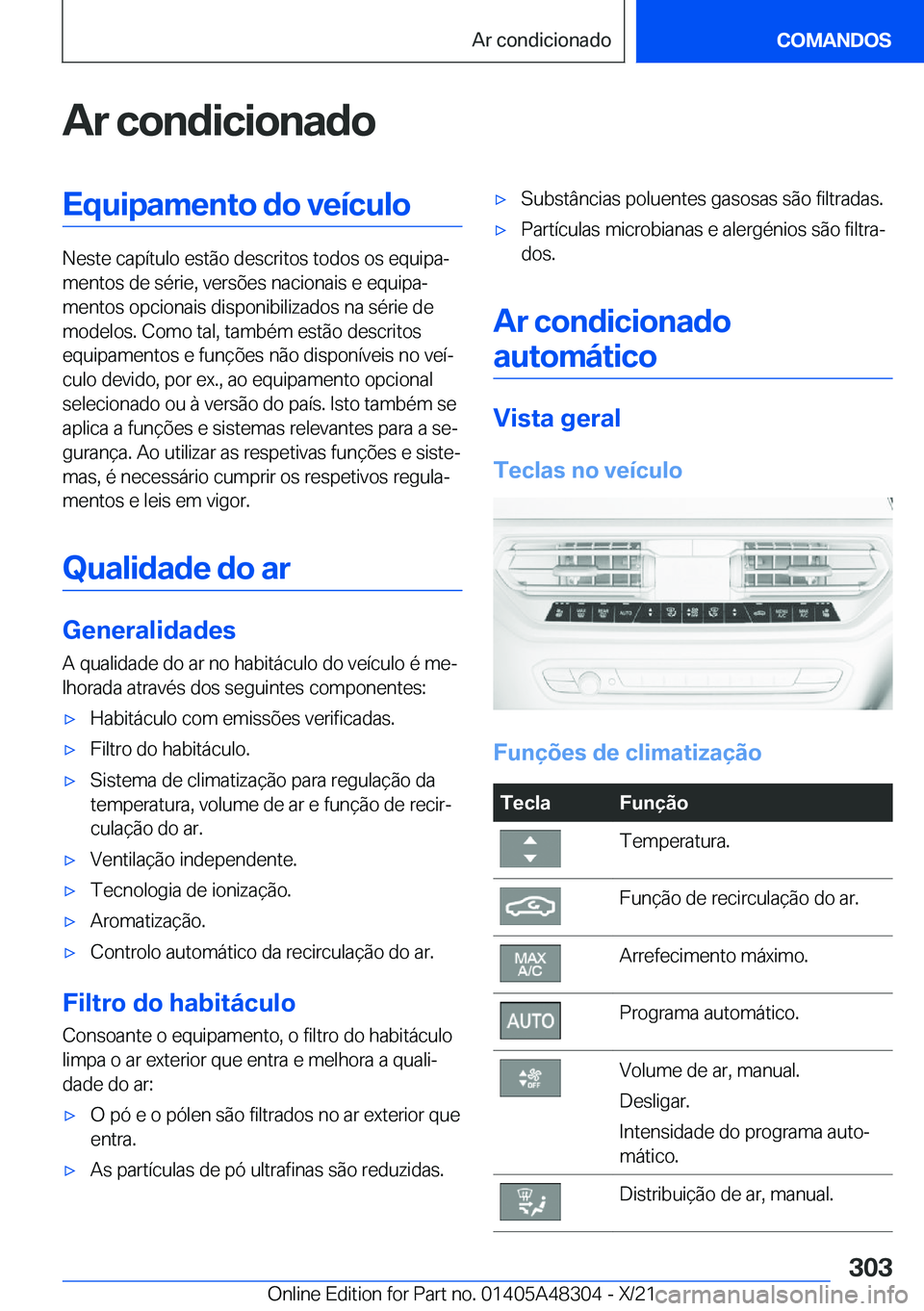BMW X3 2022  Manual do condutor (in Portuguese) �A�r��c�o�n�d�i�c�i�o�n�a�d�o�E�q�u�i�p�a�m�e�n�t�o��d�o��v�e�