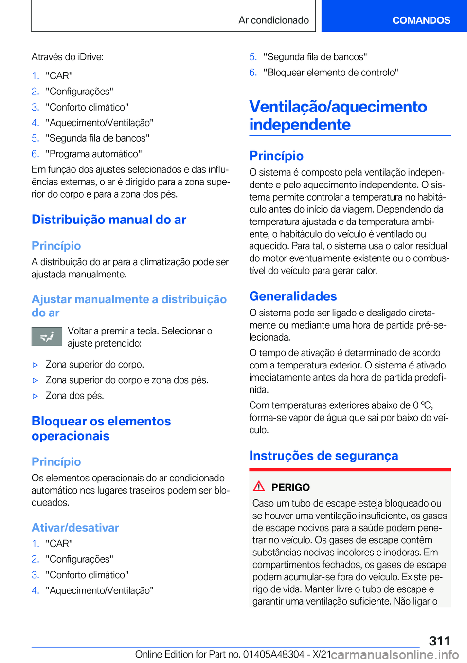 BMW X3 2022  Manual do condutor (in Portuguese) �A�t�r�a�v�é�s��d�o��i�D�r�i�v�e�:�1�.��C�A�R��2�.��C�o�n�f�i�g�u�r�a�