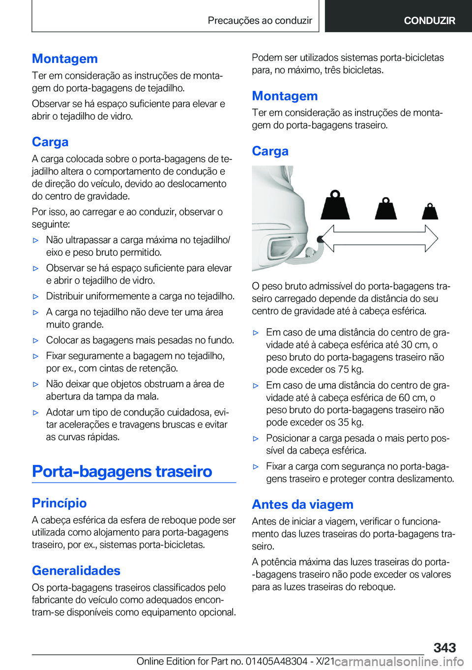 BMW X3 2022  Manual do condutor (in Portuguese) �M�o�n�t�a�g�e�m�T�e�r��e�m��c�o�n�s�i�d�e�r�a�