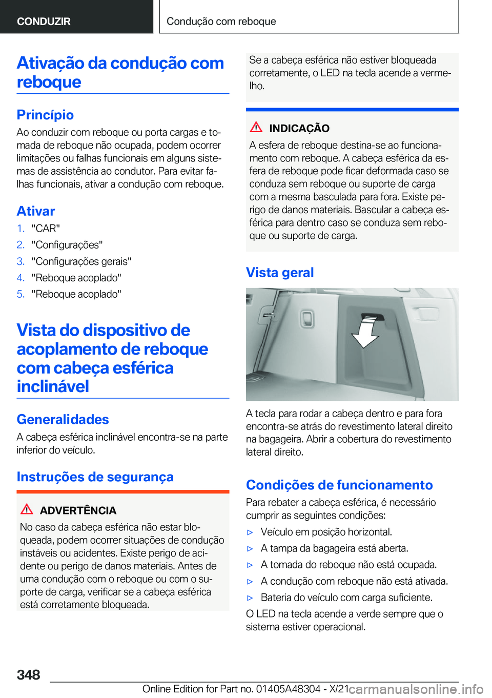BMW X3 2022  Manual do condutor (in Portuguese) �A�t�i�v�a�
