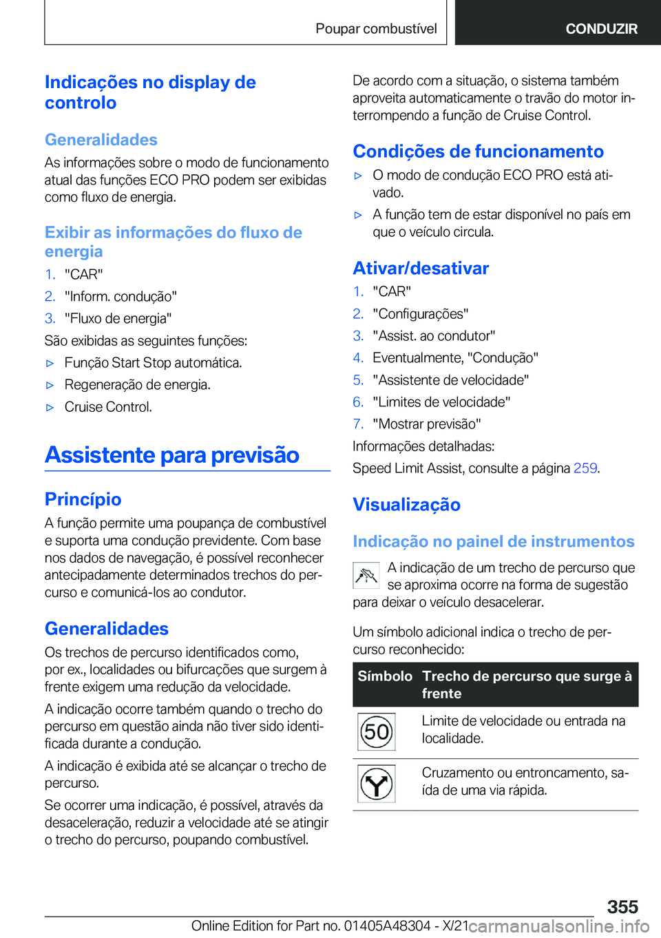 BMW X3 2022  Manual do condutor (in Portuguese) �I�n�d�i�c�a�