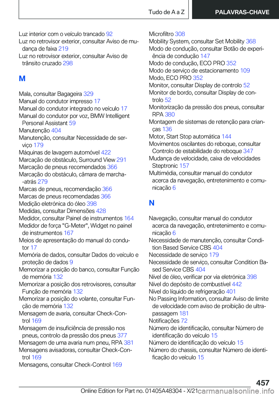 BMW X3 2022  Manual do condutor (in Portuguese) �L�u�z��i�n�t�e�r�i�o�r��c�o�m��o��v�e�
