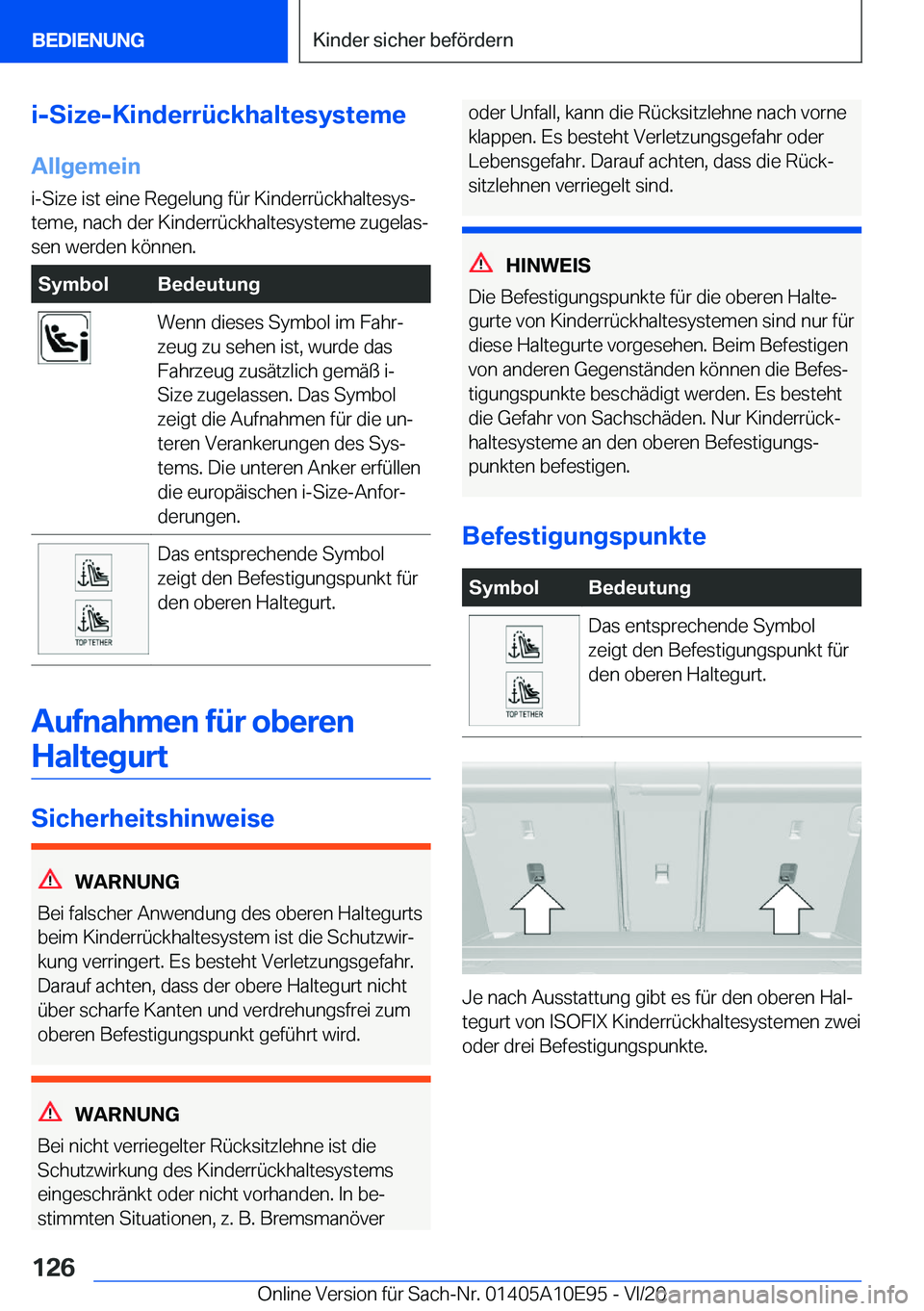 BMW X3 2021  Betriebsanleitungen (in German) �i�-�S�i�z�e�-�K�i�n�d�e�r�r�