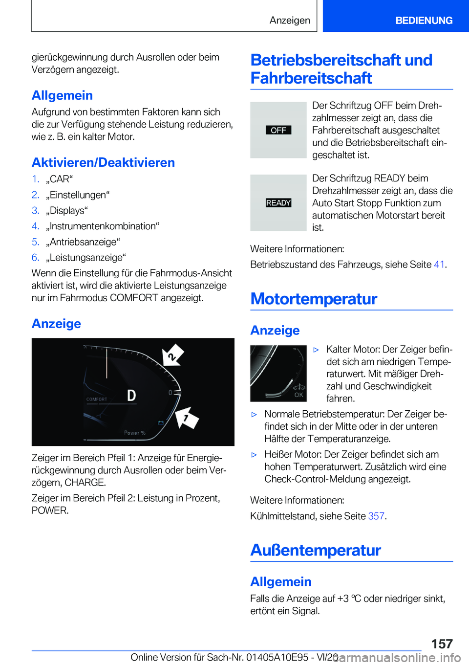 BMW X3 2021  Betriebsanleitungen (in German) �g�i�e�r�