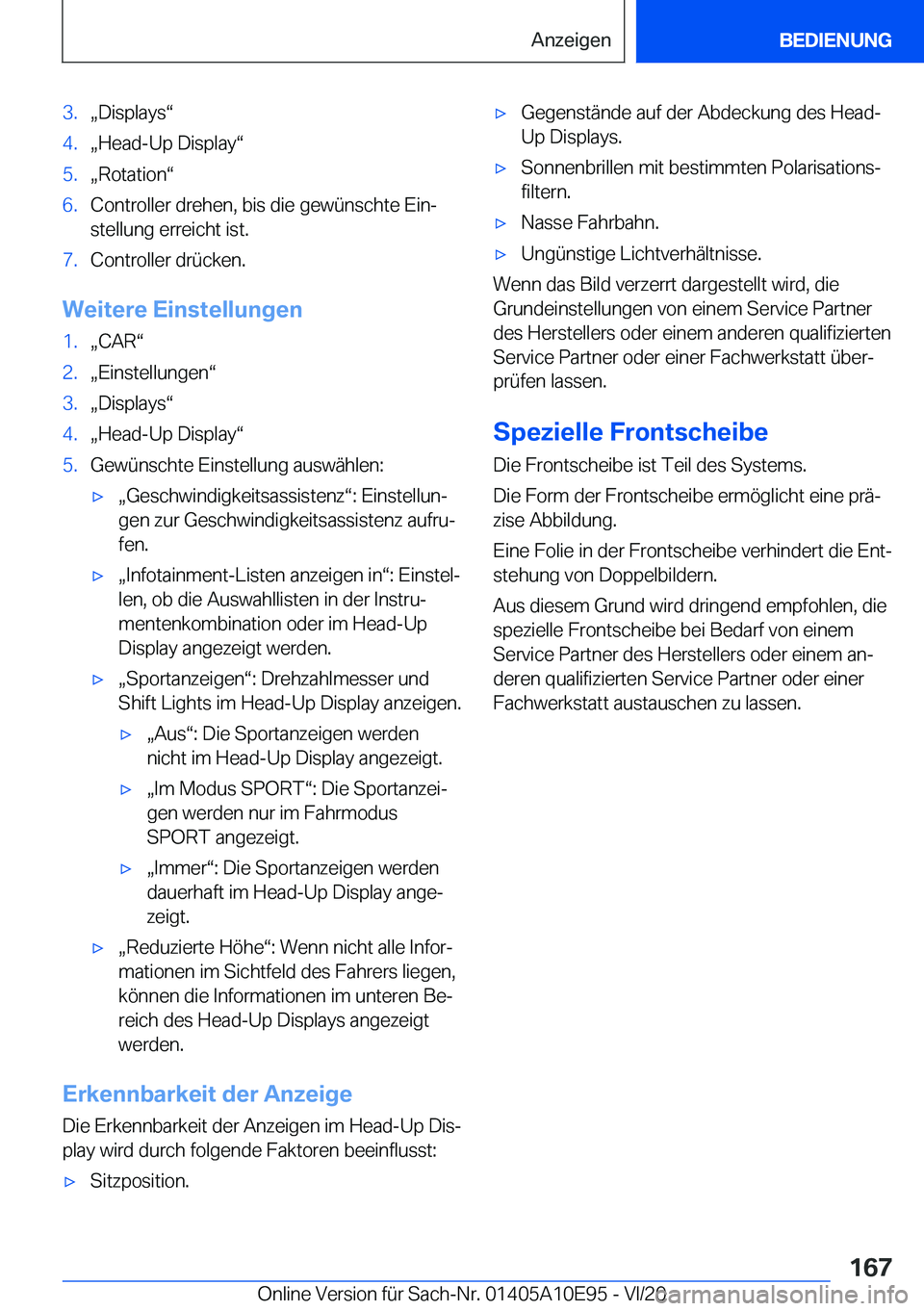 BMW X3 2021  Betriebsanleitungen (in German) �3�.x�D�i�s�p�l�a�y�sv�4�.x�H�e�a�d�-�U�p��D�i�s�p�l�a�yv�5�.x�R�o�t�a�t�i�o�nv�6�.�C�o�n�t�r�o�l�l�e�r��d�r�e�h�e�n�,��b�i�s��d�i�e��g�e�w�