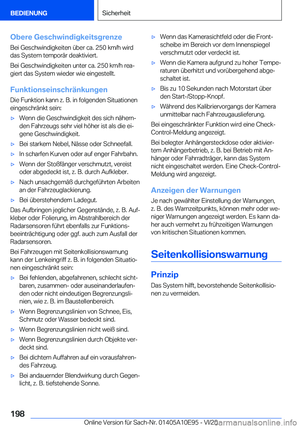 BMW X3 2021  Betriebsanleitungen (in German) �O�b�e�r�e��G�e�s�c�h�w�i�n�d�i�g�k�e�i�t�s�g�r�e�n�z�e�B�e�i��G�e�s�c�h�w�i�n�d�i�g�k�e�i�t�e�n��