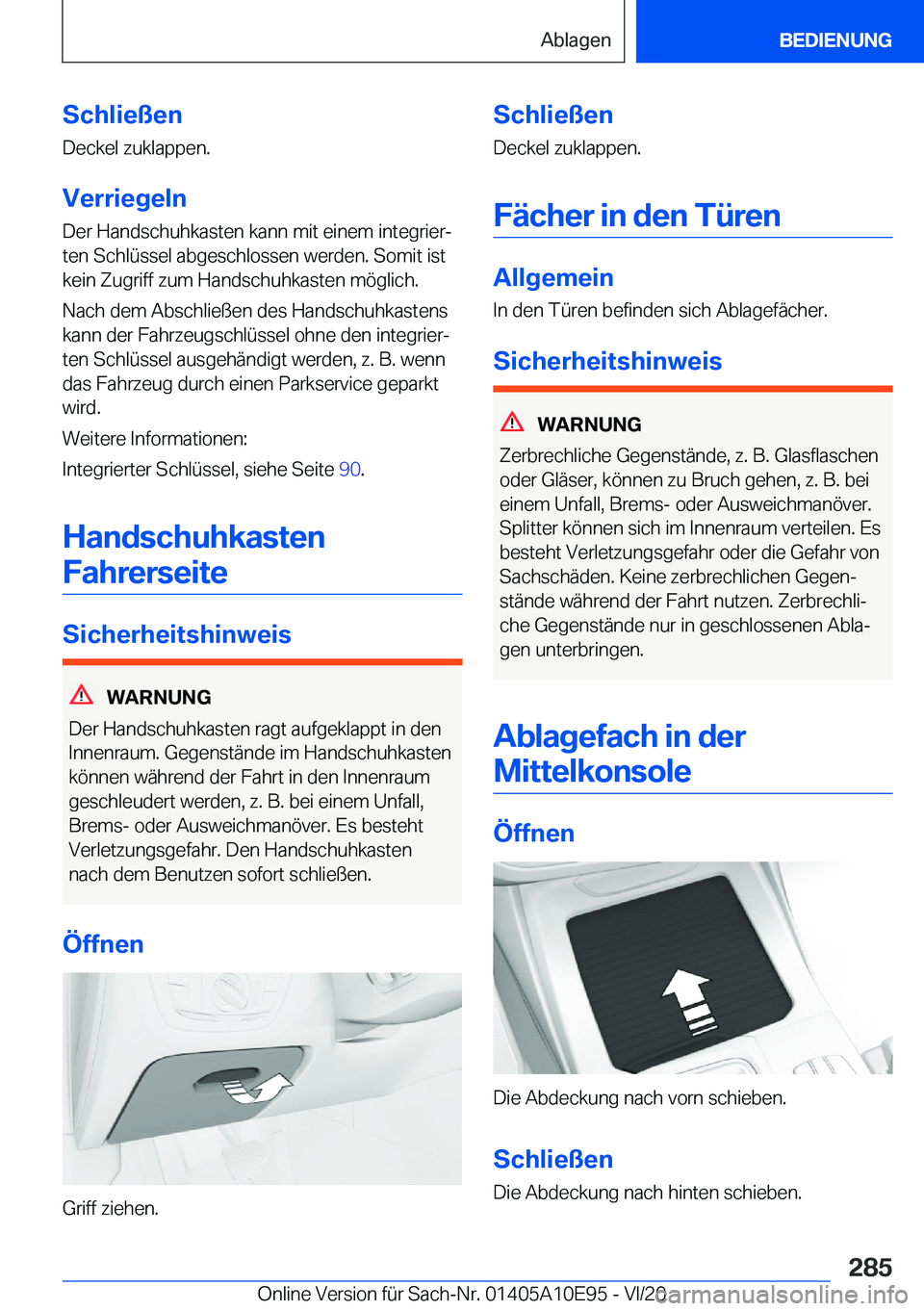 BMW X3 2021  Betriebsanleitungen (in German) �S�c�h�l�i�e�