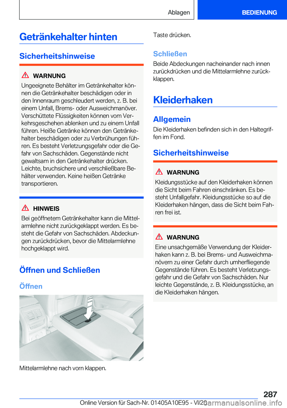 BMW X3 2021  Betriebsanleitungen (in German) �G�e�t�r�