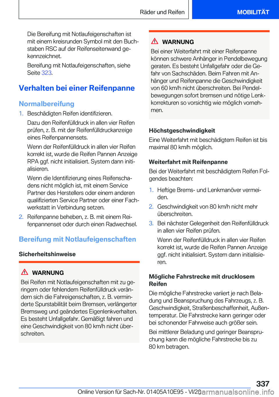BMW X3 2021  Betriebsanleitungen (in German) �D�i�e��B�e�r�e�i�f�u�n�g��m�i�t��N�o�t�l�a�u�f�e�i�g�e�n�s�c�h�a�f�t�e�n��i�s�t
�m�i�t��e�i�n�e�m��k�r�e�i�s�r�u�n�d�e�n��S�y�m�b�o�l��m�i�t��d�e�n��B�u�c�hj
�s�t�a�b�e�n��R�S�C��a�u�f�