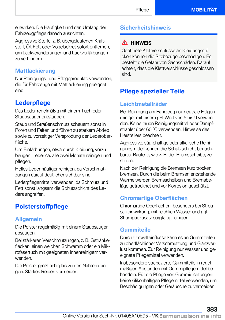 BMW X3 2021  Betriebsanleitungen (in German) �e�i�n�w�i�r�k�e�n�.��D�i�e��H�