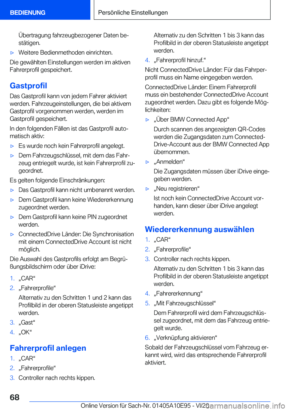 BMW X3 2021  Betriebsanleitungen (in German) �