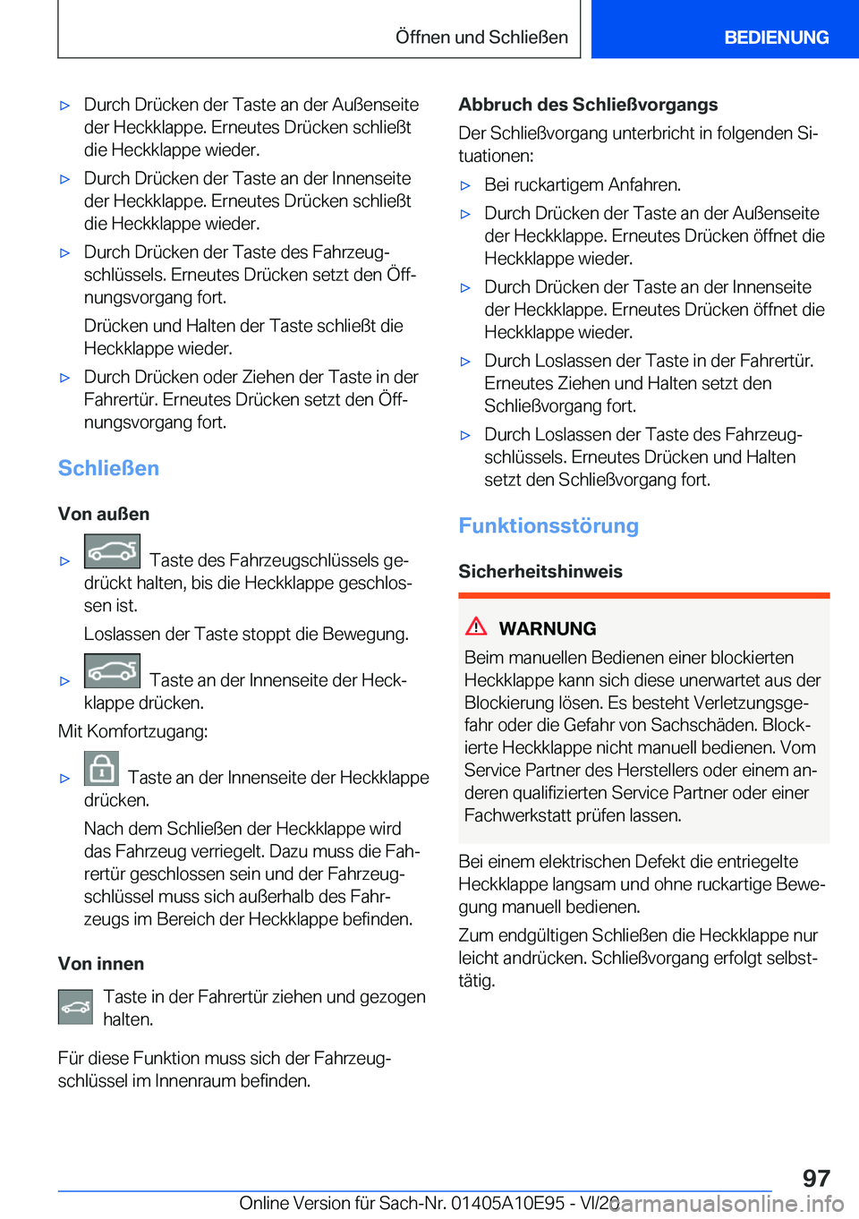 BMW X3 2021  Betriebsanleitungen (in German) x�D�u�r�c�h��D�r�