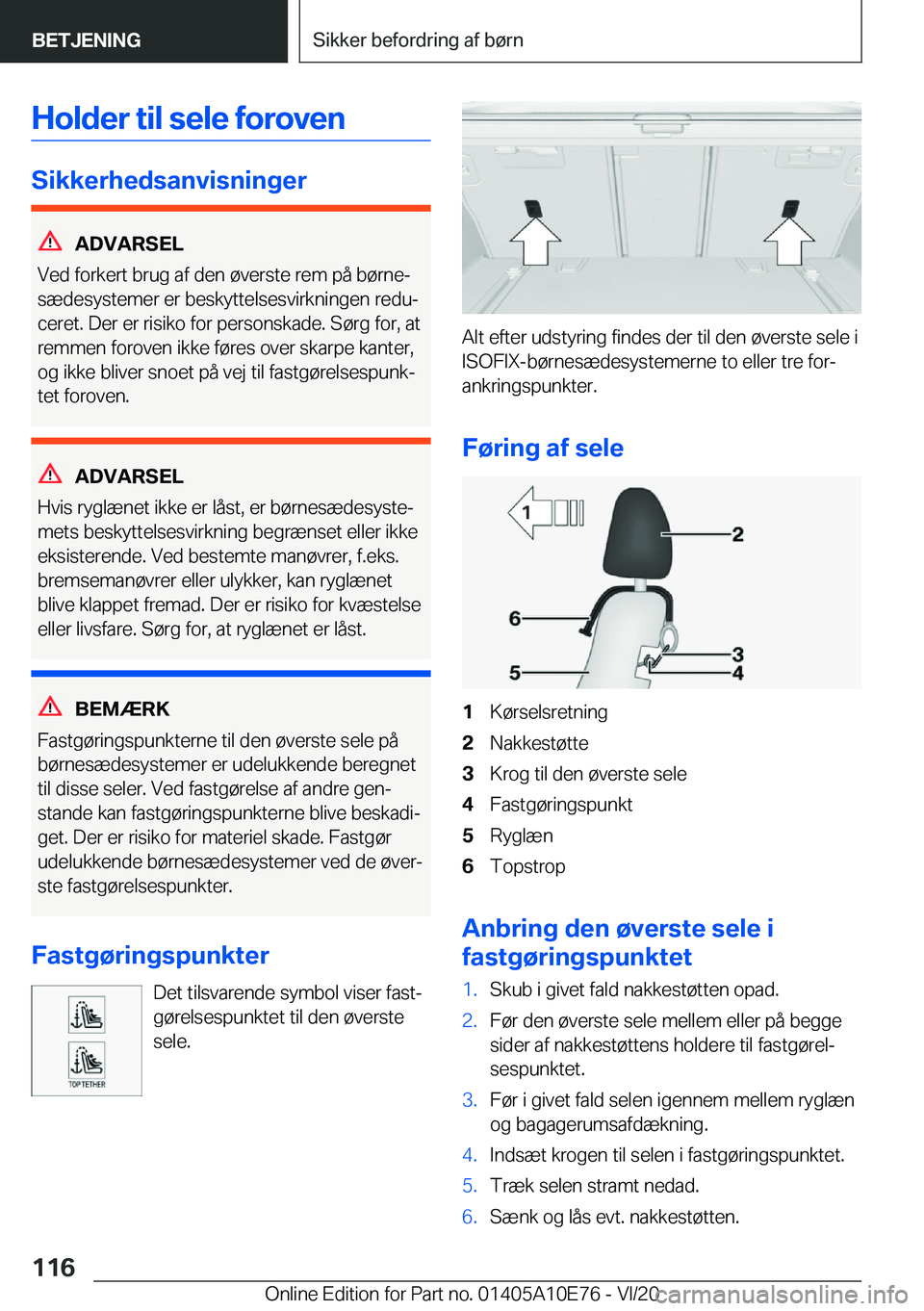 BMW X3 2021  InstruktionsbØger (in Danish) �H�o�l�d�e�r��t�i�l��s�e�l�e��f�o�r�o�v�e�n
�S�i�k�k�e�r�h�e�d�s�a�n�v�i�s�n�i�n�g�e�r
�A�D�V�A�R�S�E�L
�V�e�d��f�o�r�k�e�r�t��b�r�u�g��a�f��d�e�n��