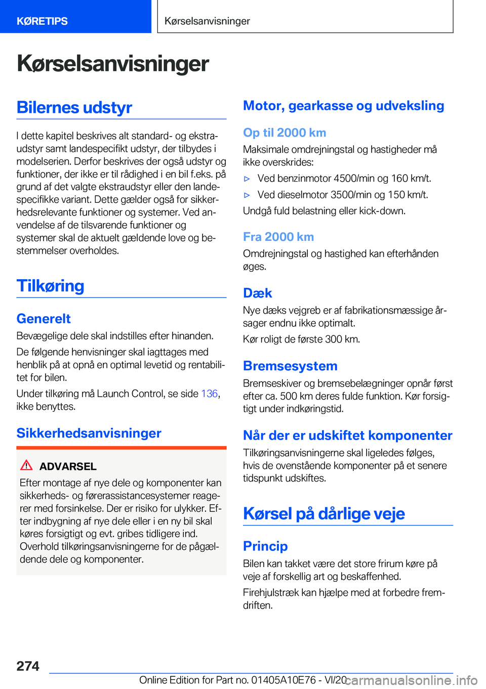 BMW X3 2021  InstruktionsbØger (in Danish) �K�