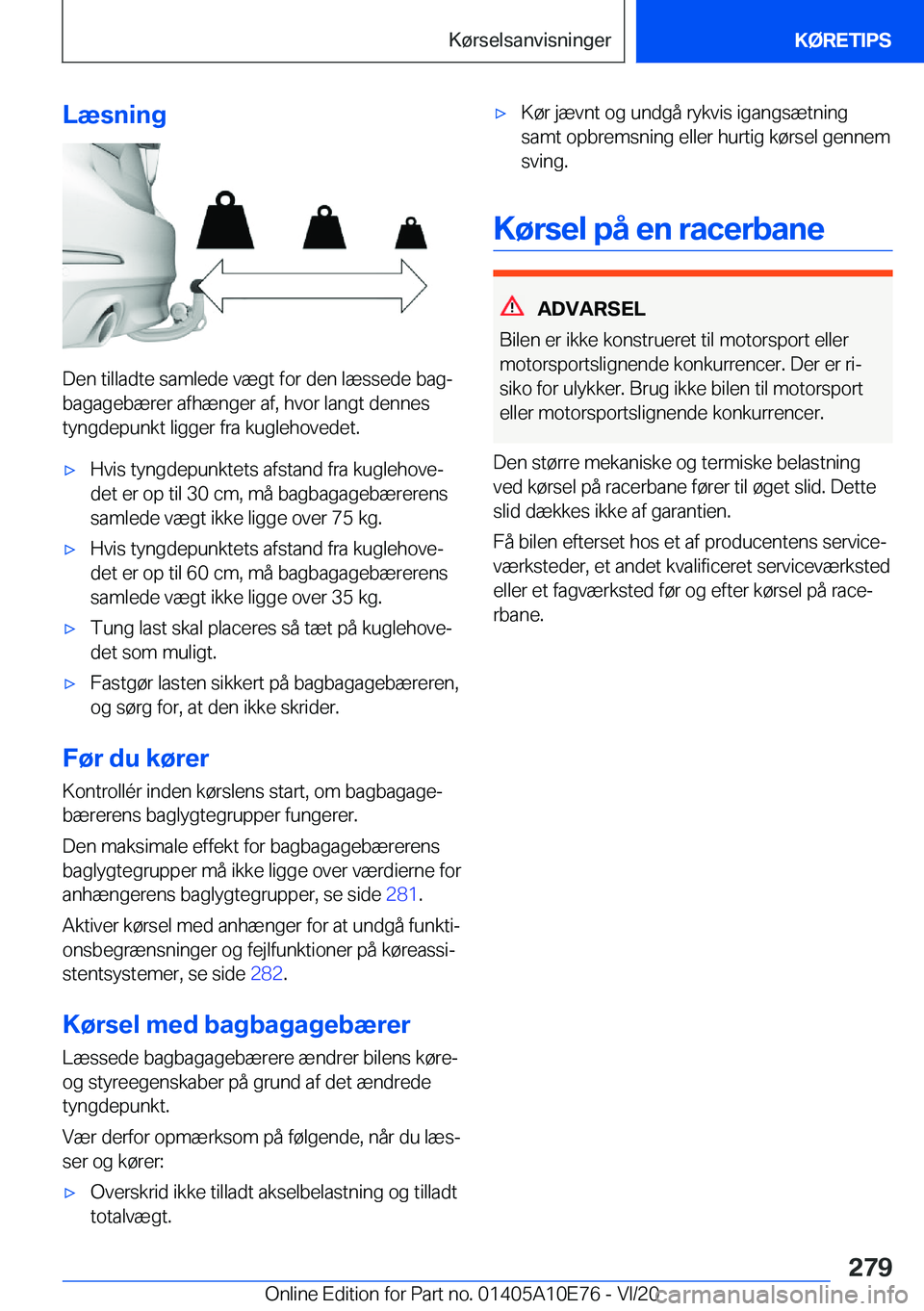BMW X3 2021  InstruktionsbØger (in Danish) �L�æ�s�n�i�n�g
�D�e�n��t�i�l�l�a�d�t�e��s�a�m�l�e�d�e��v�æ�g�t��f�o�r��d�e�n��l�æ�s�s�e�d�e��b�a�gj
�b�a�g�a�g�e�b�æ�r�e�r��a�f�h�æ�n�g�e�r��a�f�,��h�v�o�r��l�a�n�g�t��d�e�n�n�e�s
�t