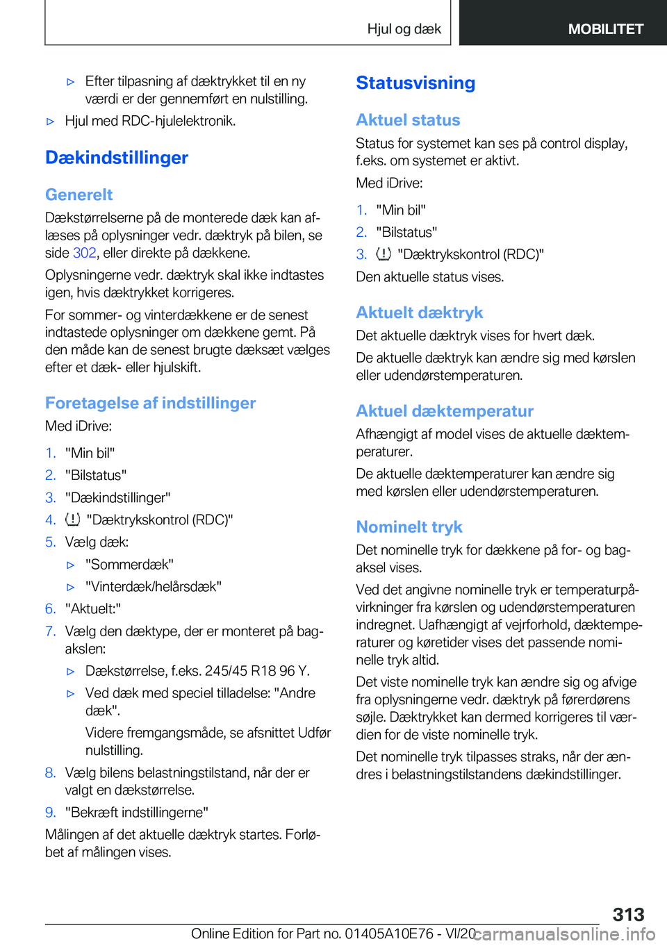 BMW X3 2021  InstruktionsbØger (in Danish) 'x�E�f�t�e�r��t�i�l�p�a�s�n�i�n�g��a�f��d�æ�k�t�r�y�k�k�e�t��t�i�l��e�n��n�y
�v�æ�r�d�i��e�r��d�e�r��g�e�n�n�e�m�f�