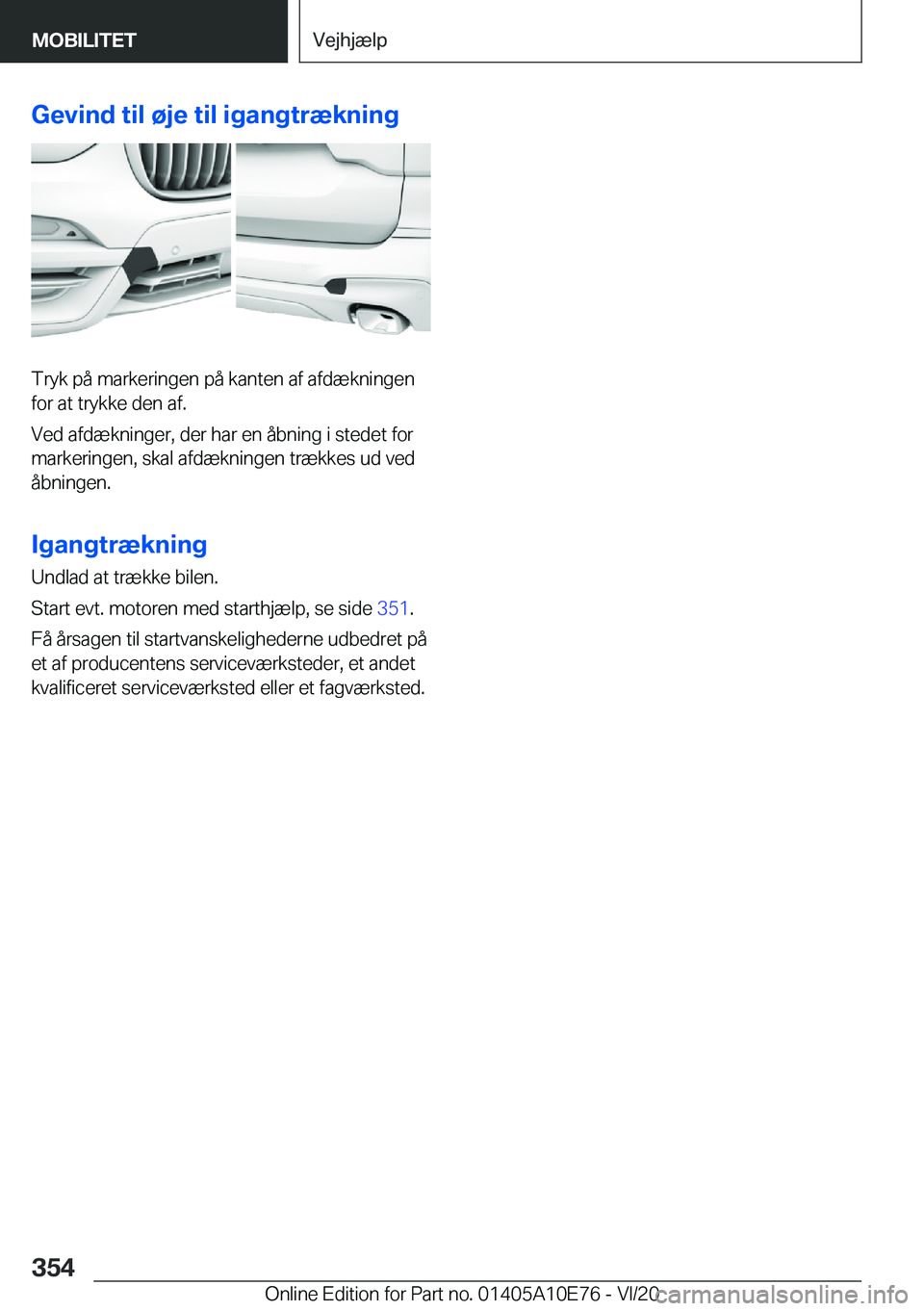 BMW X3 2021  InstruktionsbØger (in Danish) �G�e�v�i�n�d��t�i�l��
