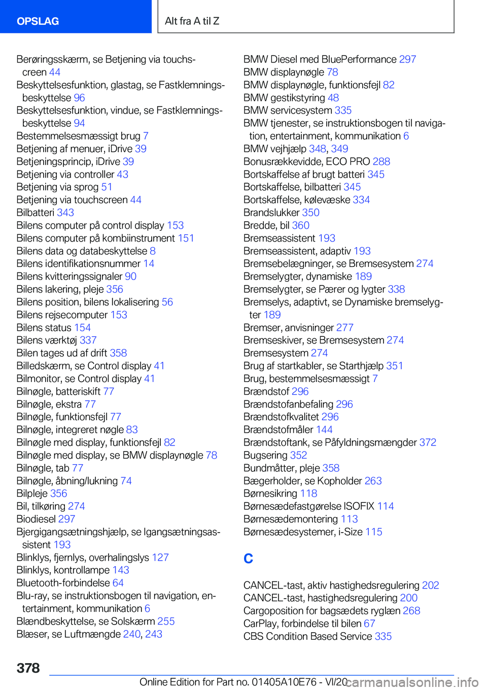 BMW X3 2021  InstruktionsbØger (in Danish) �B�e�r�