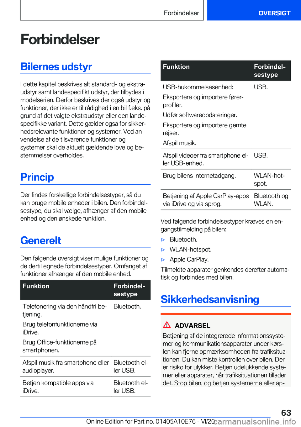 BMW X3 2021  InstruktionsbØger (in Danish) �F�o�r�b�i�n�d�e�l�s�e�r�B�i�l�e�r�n�e�s��u�d�s�t�y�r
�I��d�e�t�t�e��k�a�p�i�t�e�l��b�e�s�k�r�i�v�e�s��a�l�t��s�t�a�n�d�a�r�d�-��o�g��e�k�s�t�r�aj
�u�d�s�t�y�r��s�a�m�t��l�a�n�d�e�s�p�e�c�i