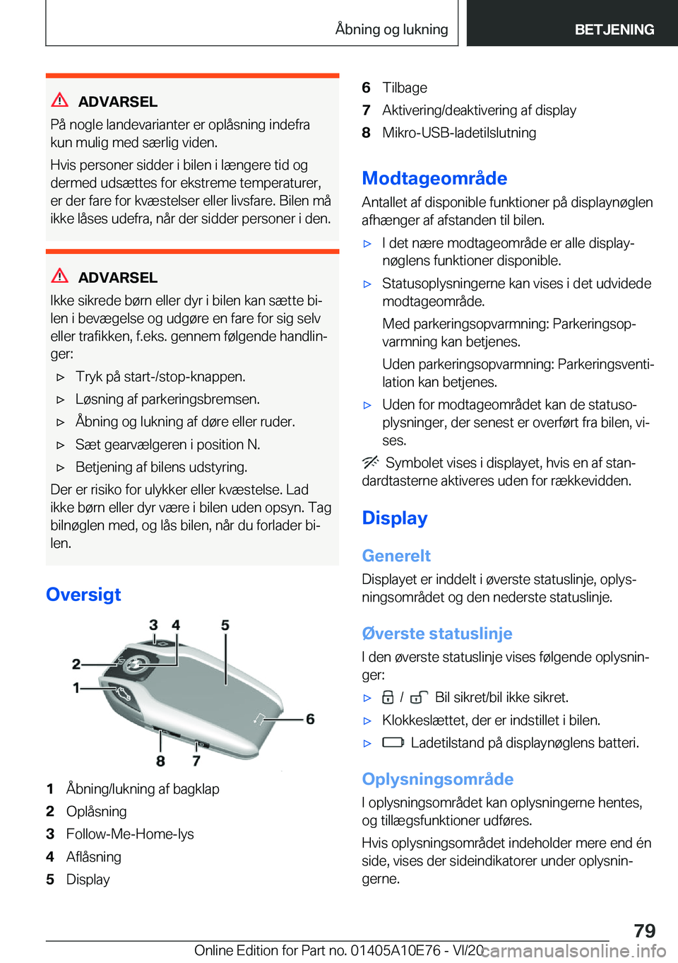 BMW X3 2021  InstruktionsbØger (in Danish) �A�D�V�A�R�S�E�L
�P�å��n�o�g�l�e��l�a�n�d�e�v�a�r�i�a�n�t�e�r��e�r��o�p�l�å�s�n�i�n�g��i�n�d�e�f�r�a
�k�u�n��m�u�l�i�g��m�e�d��s�æ�r�l�i�g��v�i�d�e�n�.
�H�v�i�s��p�e�r�s�o�n�e�r��s�i�d�d