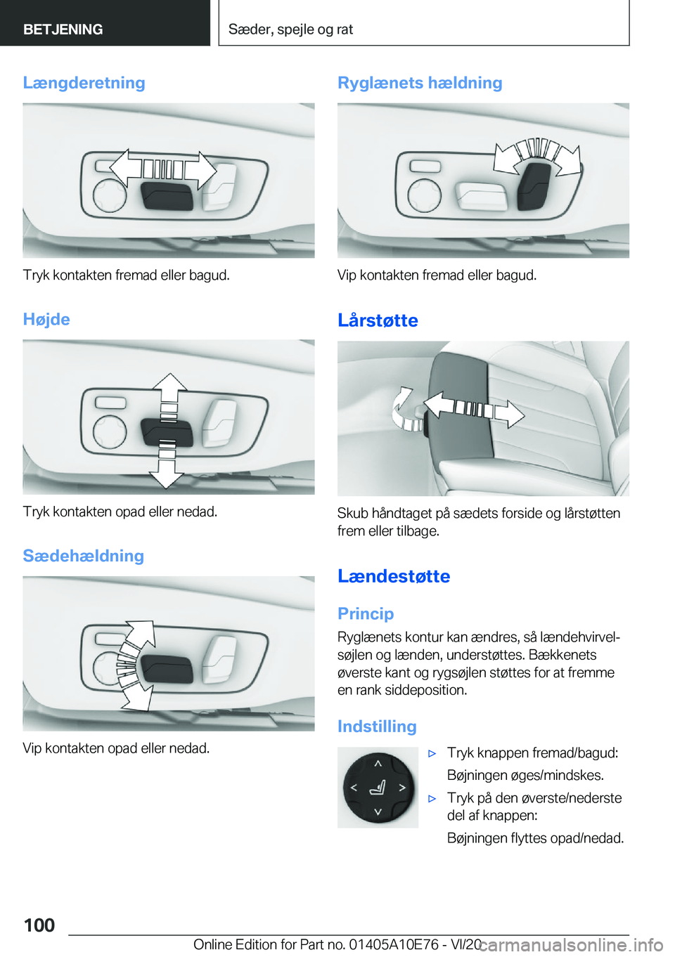 BMW X3 2021  InstruktionsbØger (in Danish) �L�æ�n�g�d�e�r�e�t�n�i�n�g
�T�r�y�k��k�o�n�t�a�k�t�e�n��f�r�e�m�a�d��e�l�l�e�r��b�a�g�u�d�.�H�