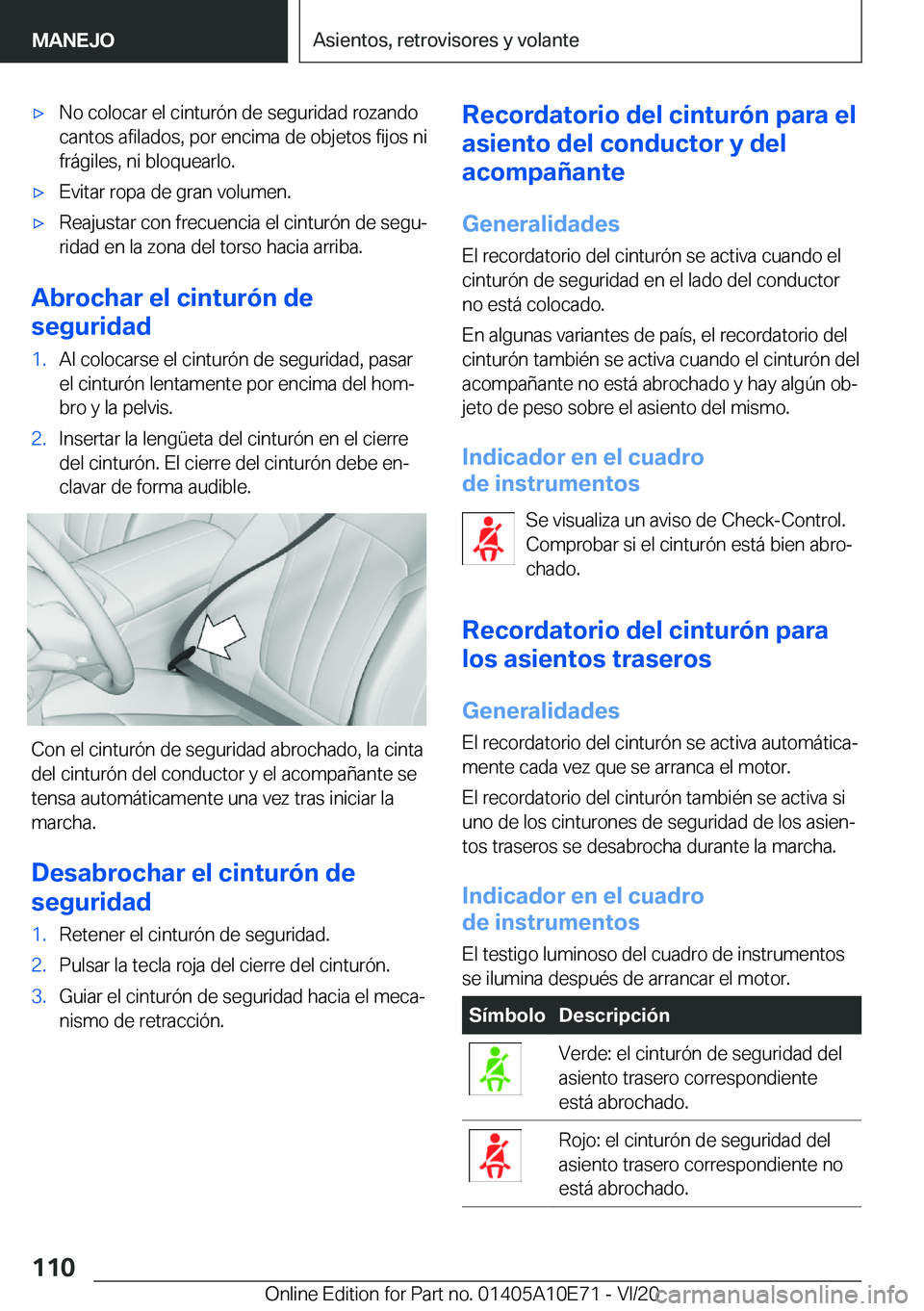 BMW X3 2021  Manuales de Empleo (in Spanish) x�N�o��c�o�l�o�c�a�r��e�l��c�i�n�t�u�r�