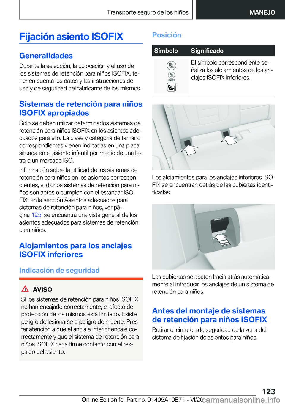 BMW X3 2021  Manuales de Empleo (in Spanish) �F�i�j�a�c�i�