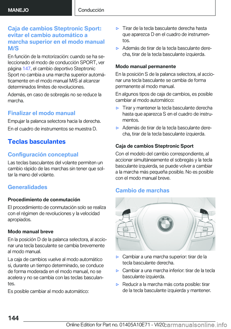 BMW X3 2021  Manuales de Empleo (in Spanish) �C�a�j�a��d�e��c�a�m�b�i�o�s��S�t�e�p�t�r�o�n�i�c��S�p�o�r�t�:
�e�v�i�t�a�r��e�l��c�a�m�b�i�o��a�u�t�o�m�