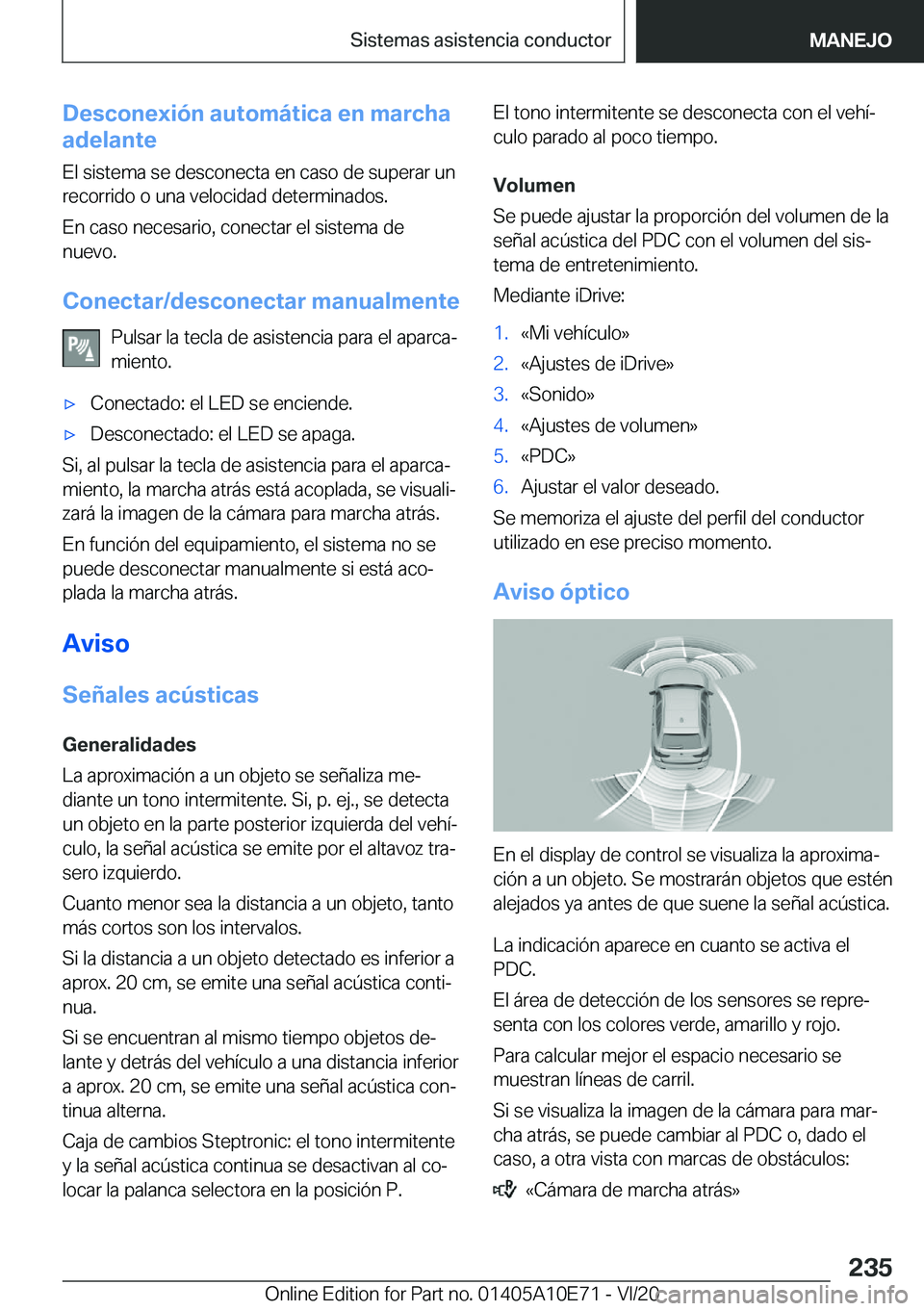 BMW X3 2021  Manuales de Empleo (in Spanish) �D�e�s�c�o�n�e�x�i�