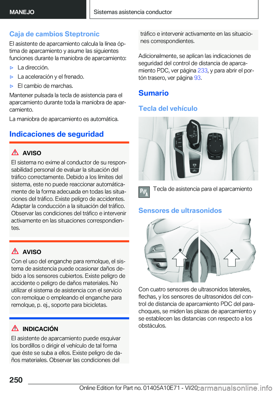 BMW X3 2021  Manuales de Empleo (in Spanish) �C�a�j�a��d�e��c�a�m�b�i�o�s��S�t�e�p�t�r�o�n�i�c�E�l��a�s�i�s�t�e�n�t�e��d�e��a�p�a�r�c�a�m�i�e�n�t�o��c�a�l�c�u�l�a��l�a��l�