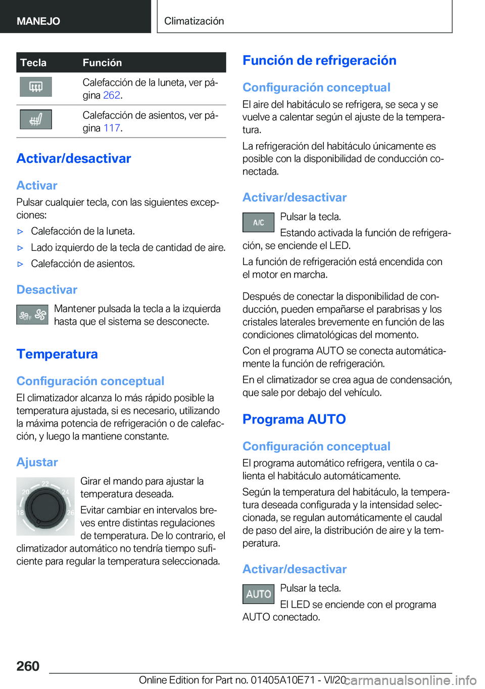 BMW X3 2021  Manuales de Empleo (in Spanish) �T�e�c�l�a�F�u�n�c�i�