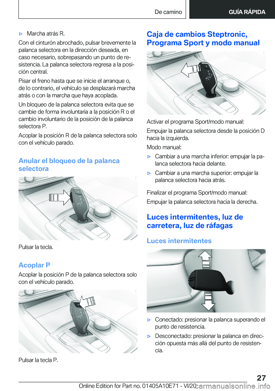 BMW X3 2021  Manuales de Empleo (in Spanish) x�M�a�r�c�h�a��a�t�r�