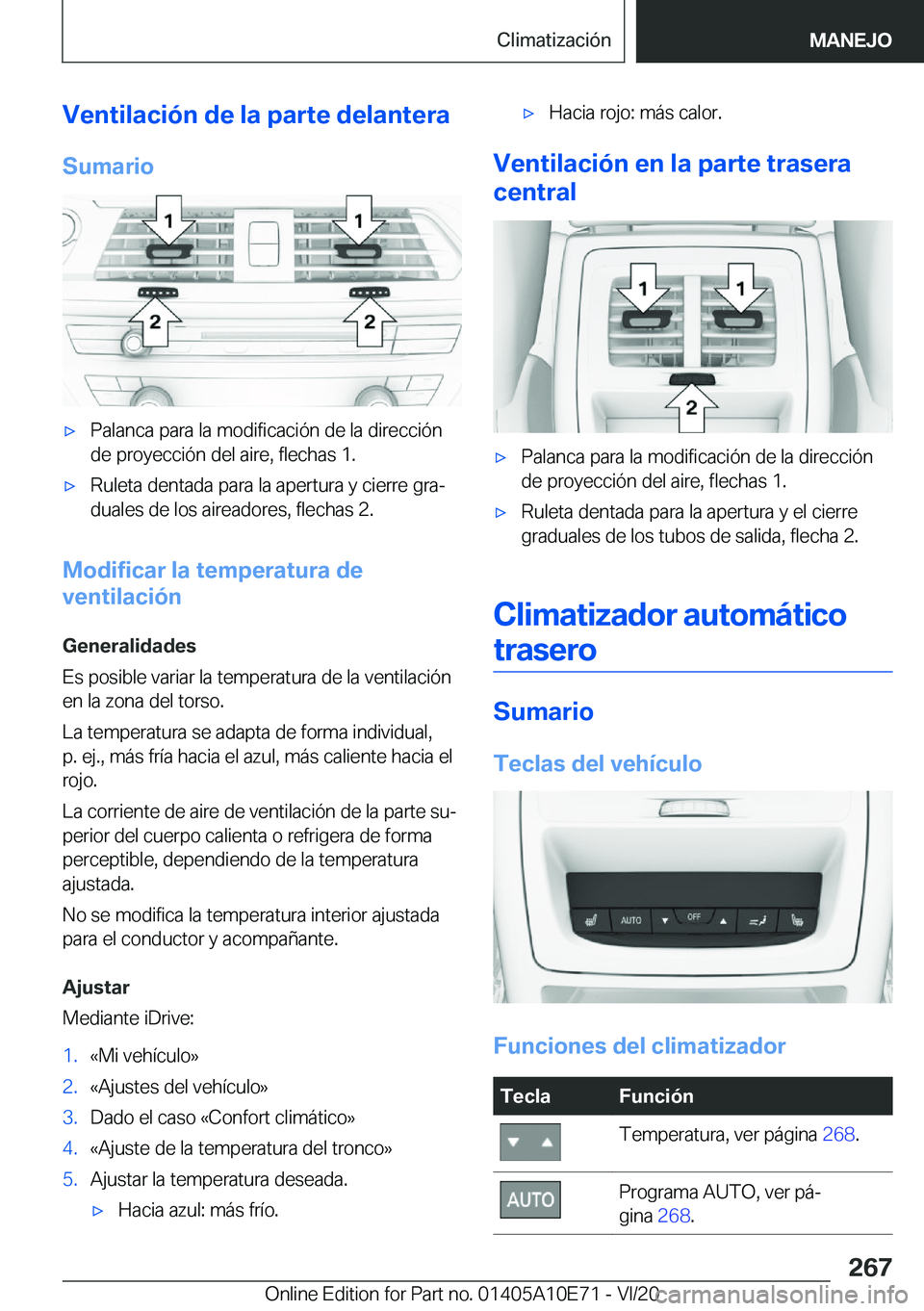 BMW X3 2021  Manuales de Empleo (in Spanish) �V�e�n�t�i�l�a�c�i�